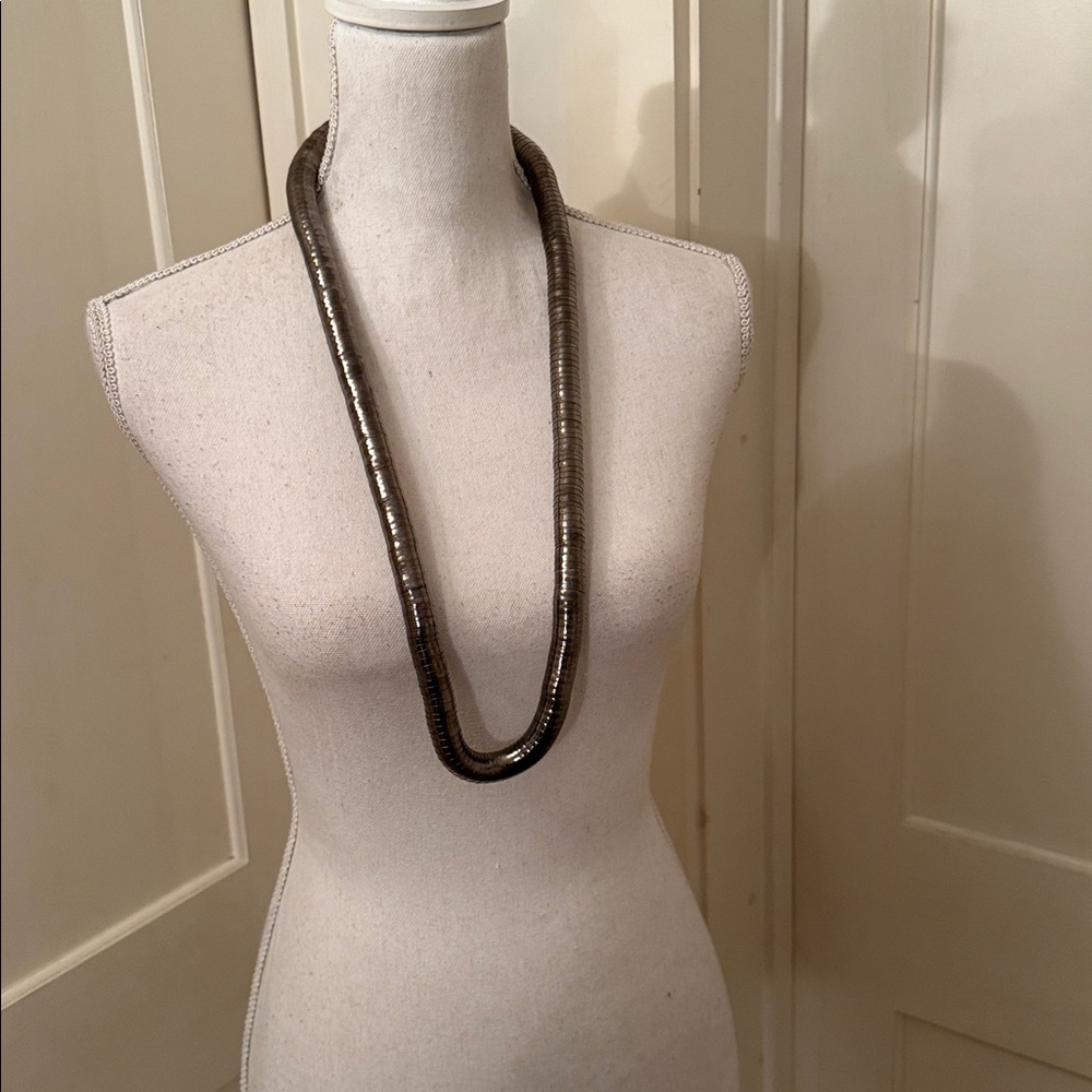 Elegant Moldable Silver Necklace